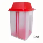 Container with Filter for Mess-Free Storage of Condiment Foods, Easy-Open Lid – gallery image 5