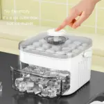 Double-Layer Ice Cube Mold for Making Ice Cubes with Push-Button Release Design – gallery image 7