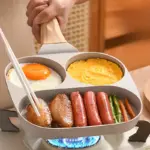Nonstick Multi-Section Skillet for Cooking Multiple Foods with Triple Compartment Design – gallery image 2