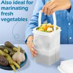 Container with Filter for Mess-Free Storage of Condiment Foods, Easy-Open Lid – gallery image 8