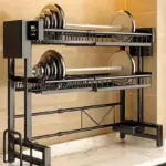 Expandable Dish Drying Rack for Drying & Organizing Dishes, Black Space-Saving Design – gallery image 3