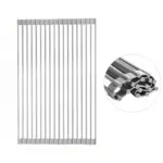 Stainless Steel Roll-Up Dish Drying Rack for Drying Dishes & Air-Drying Items – gallery image 3
