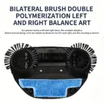 3-in-1 Rotating Hand Push Sweeper for Hard Floor Cleaning & Debris Pickup, Adjustable Handle – gallery image 6