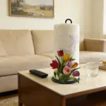 Cast Iron Tulip Tissue Holder for Holding Standard Tissue Rolls and Sheets – gallery image 7