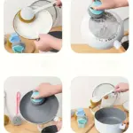 10pcs Detachable Non-Scratch Pan Scrubber for Pot & Pan Cleaning with Handle – gallery image 3
