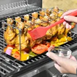 Foldable Stainless Steel Chicken Leg and Wing Rack for Vertical Roasting with Compact Storage Design – gallery image 5