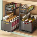 Under-Sink Sliding Organizer for Cabinet Storage & Access, Two-Tier Design – gallery image 8