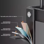 Double-Layer Carbon Steel Dish Rack for Drying Dishes & Organizing Countertop Items – gallery image 7