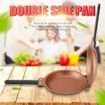 Double-Sided Folding Frying Pan for Flipping Pancakes and Eggs, Non-Stick Surface – gallery image 5
