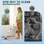 Electric Cleaning Brush for Household Surface Cleaning, Extendable Long Handle – gallery image 9