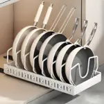 Pull-Out Pot and Pan Storage Organizer for Cabinet Storage and Organization, Adjustable Divider Design – gallery image 3