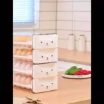 Drawer-Type Egg Storage Rack for Organizing Eggs, Transparent Stackable Rectangular Design – gallery image 9