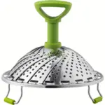 Stainless Steel Collapsible Steamer Basket for Steaming Food with Folding Petals – main image