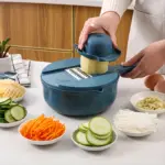 Vegetable Chopper for Manual Slicing & Dicing with Interchangeable Cutting Inserts – gallery image 3