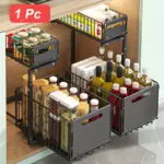 Under-Sink Sliding Organizer for Cabinet Storage & Access, Two-Tier Design – gallery image 6