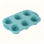 Non-Stick Silicone Muffin Pan for Baking Muffins and Cupcakes, 6-Cavity Design – gallery image 8