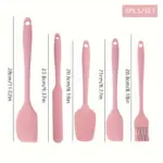 5-Piece Silicone Kitchen Tool Set for Spreading & Scraping, Mixed Spatula and Brush Pieces – gallery image 4