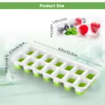 4pcs Large Ice Cube Tray for Making Ice Cubes and Ice Balls, Flexible Mold with Removable Lid – gallery image 4