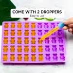 2-Piece Silicone Gummy Bear Mold Set for Candy & Chocolate Making, 90-Cavity Design – gallery image 7