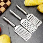 3-Piece Kitchen Tool Set for Peeling, Grating and Slicing, Stainless Steel – main image