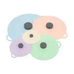 5-Piece Silicone Pot Lid Covers for Covering Bowls, Pots and Jars, Microwave-Safe Design – gallery image 10