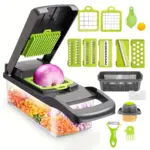 Multifunctional Food Chopper for Chopping, Slicing & Dicing with 8-Blade Inserts and Container – gallery image 2