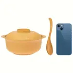 Casserole-Style Bowl with Lid and Spoon for Serving Noodles, Rice, and Soup – gallery image 7