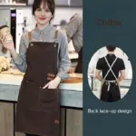 Multi-Pocket Apron for Workwear & Task Carrying, Adjustable Strap, Polyester Blend – gallery image 9