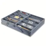 Foldable Drawer Storage Box for Organizing Cutlery & Utensils with Expandable Compartment Design – main image