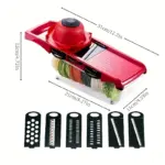 Multi-Component Vegetable Chopper System for Manual Slicing & Grating with Interchangeable Blades – gallery image 4