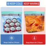 Insulated Reusable Tote Bag for Grocery Shopping & Food Transport, Zip Closure – gallery image 11