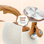 Stainless Steel Whistling Kettle for Boiling Water, 3 Liters, Wooden-Pattern Handle – gallery image 5