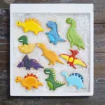 10pcs Stainless Steel Dinosaur Cookie Cutters for Cutting Dough, Fondant and Soft Foods – gallery image 6