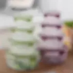 4pcs Round Food Storage Containers for Organizing & Storing Food, Stackable – gallery image 11