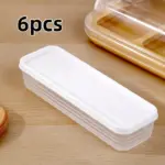 6pcs Stackable Plastic Storage Containers with Lids for Organizing Food Items, Rectangular Design – gallery image 9