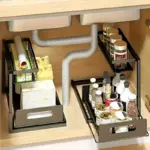 2-Tier Slide-Out Under-Sink Organizer for Storage & Access – gallery image 2