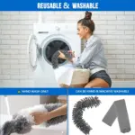 Microfiber Duster with Telescopic Extension Pole for High-Reach Dusting & Cobweb Removal – gallery image 8