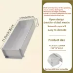 Aluminum Rectangular Baking Pan for Layered Desserts with Removable Dividers – gallery image 4