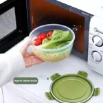 4pcs Round Food Storage Containers for Organizing & Storing Food, Stackable – gallery image 8