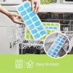 4pcs Large Ice Cube Tray for Making Ice Cubes and Ice Balls, Flexible Mold with Removable Lid – gallery image 6