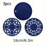 3pcs Silicone Insulated Mats for Heat Insulation & Surface Protection, Non-Slip Design – gallery image 6