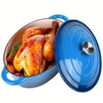 Enameled Cast Iron Dutch Oven Pot with Lid for Bread Baking & Cooking, Dual Handles – gallery image 13