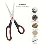 3pcs Stainless Steel Scissors for Cutting Tasks with Comfortable Grip Handles – gallery image 6