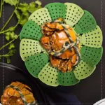 Collapsible Silicone Vegetable Steamer Basket for Steaming Food with Perforated Quick-Drain Design – gallery image 5