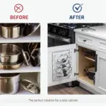 Metal Pot Lid Organizer Rack for Hanging & Space-Saving Storage, Multi-Level Design – gallery image 6