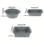 3-Piece Silicone Baking Pan Set for Baking & Molding with Non-Stick Surface Design – gallery image 4