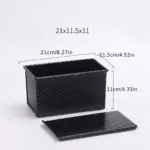 Carbon Steel Loaf Pan with Lid for Baking Loaves & Cakes, Non-Stick Surface – gallery image 10