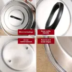 12 Inch Round Basting Cover for Flat Top Grill Cooking, Stainless Steel Dome Design – gallery image 5