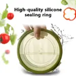 4pcs Round Food Storage Containers for Organizing & Storing Food, Stackable – gallery image 9