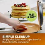 Double-Sided Folding Frying Pan for Flipping Pancakes and Eggs, Non-Stick Surface – gallery image 6